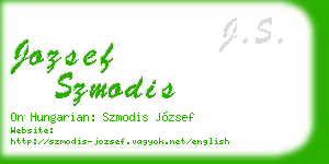 jozsef szmodis business card